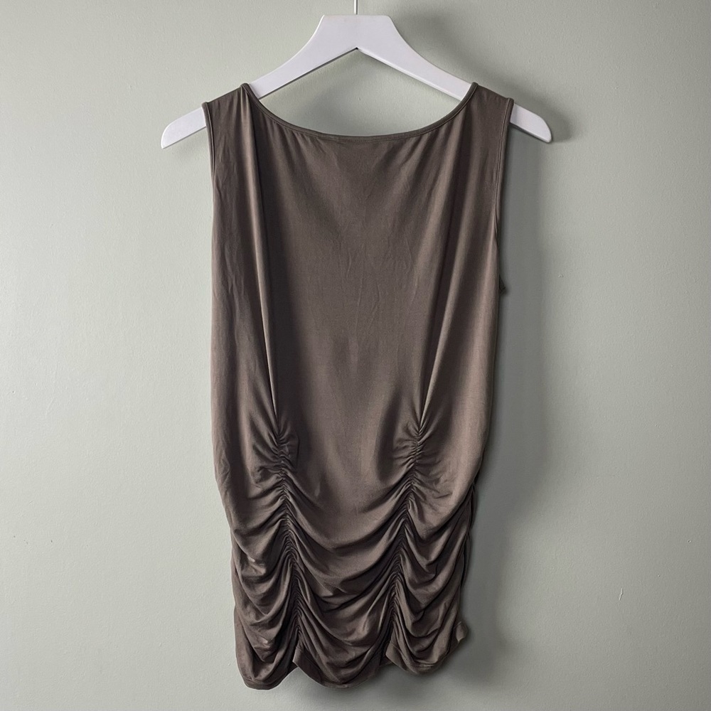 Natural Green Sleeveless Shirt / Size L